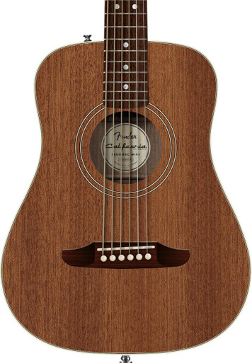 Fender California Standard Redondo Mini Sapele Top Acoustic Guitar in Natural Sapele