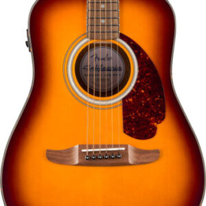 Fender California Deluxe Redondo Junior Electro Acoustic Guitar in Honey Sunburst