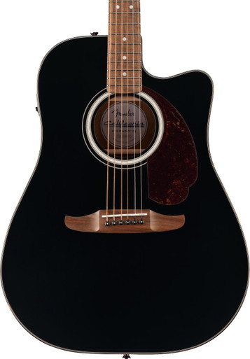 Fender California Deluxe Redondo Electro Acoustic Guitar in Black
