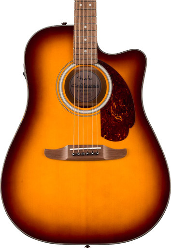 Fender California Deluxe Redondo Electro Acoustic Guitar in Honey Sunburst