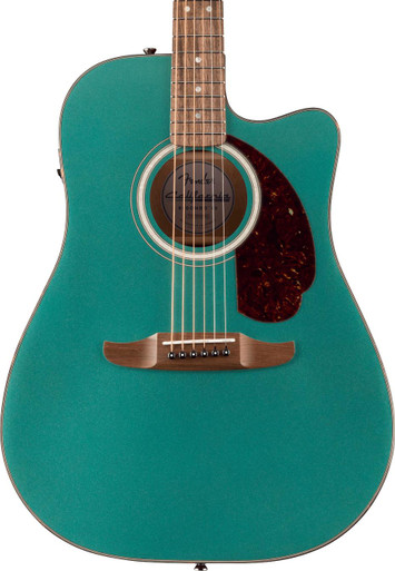 Fender California Deluxe Redondo Electro Acoustic Guitar in Sherwood Green