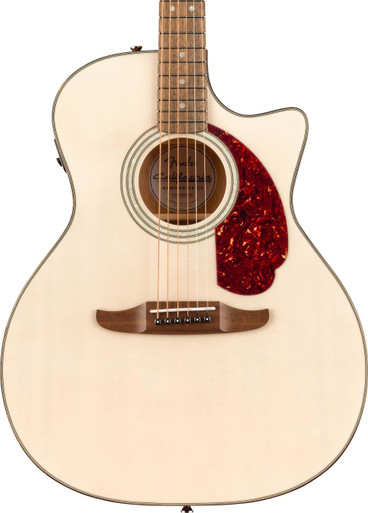 Fender California Deluxe Newporter Electro Acoustic Guitar in White Blonde