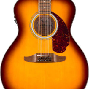Fender California Deluxe Villager 12-String Electro Acoustic Guitar in Honey Sunburst