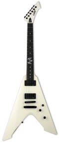 ESP LTD Vulture James Hetfield Signature Electric Guitar in Olympic White - Image 3