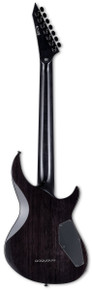 ESP LTD Deluxe H3-1007 7 String Baritone Left Handed Electric Guitar in See Through Black Sunburst - Image 3