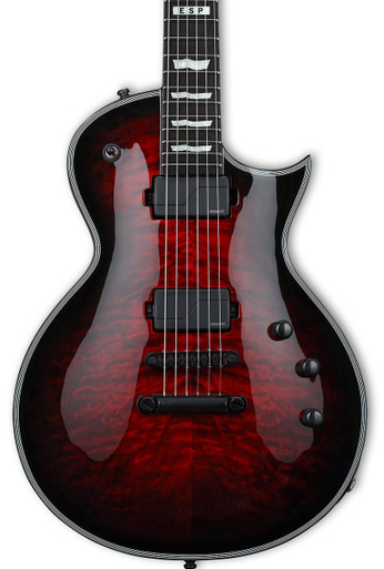 ESP E-II Eclipse Electric Guitar in See-Thru Black Cherry Sunburst - Image 1