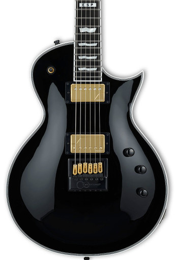 ESP E-II Eclipse Full Thickness EverTune Electric Guitar in Black - Image 1