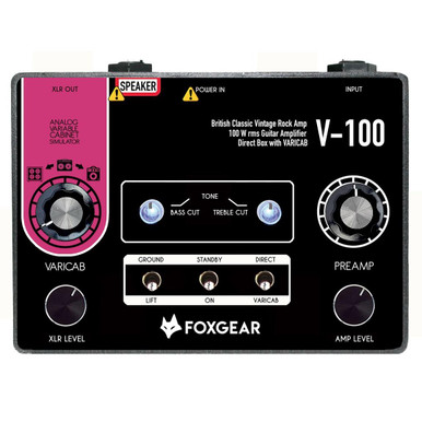 Foxgear V-100 British Classic Vintage Rock 100W Guitar Amp Pedal
