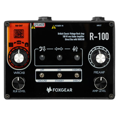 Foxgear R-100 British Classic Vintage Rock 100W Guitar Amp Pedal