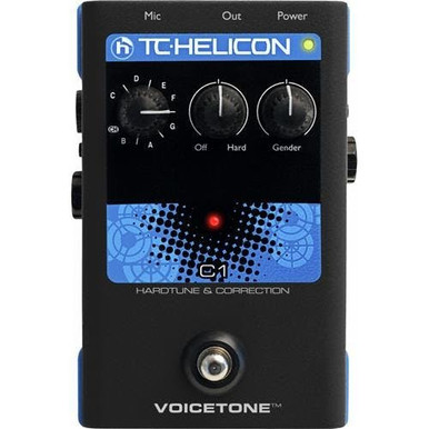 TC Helicon Voicetone C1 Hardtune & Correction Vocal Pedal