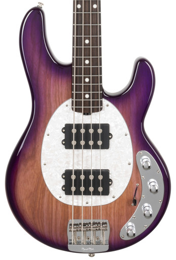 Music Man StingRay Special HH Bass Guitar in Purple Sunset - Image 1