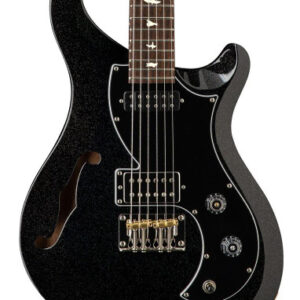 PRS S2 Vela Semi-Hollow Electric Guitar in Black Rainbow Holoflake
