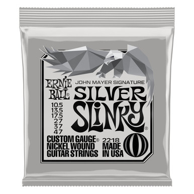Ernie Ball John Mayer Silver Slinky Electric Guitar Strings 10.5-47