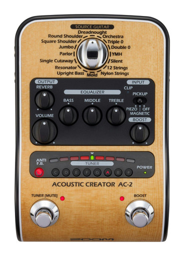 Zoom AC-2 Acoustic Guitar FX Pedal - Image 1