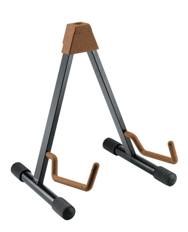 K&M 17541 Folding Acoustic Guitar Stand in Cork
