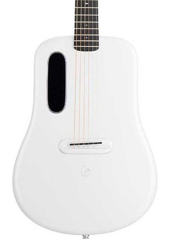 Lava Music ME 4 Carbon 38" Electro Acoustic Smart Guitar in White with Airflow Bag