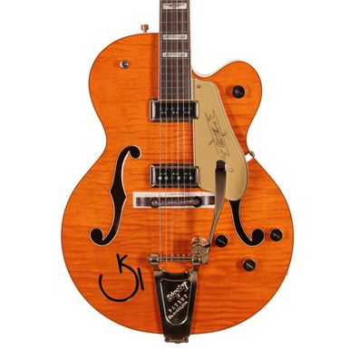 G6120T-55 Vintage Select Edition 55 Chet Atkins Hollow Body with Bigsby TV Jones Vintage Orange Stain Lacquer - Image 1