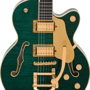 Gretsch Broadkaster Jr LX Figured Semi-Hollow Electric Guitar with Bigsby in Tropic Aura
