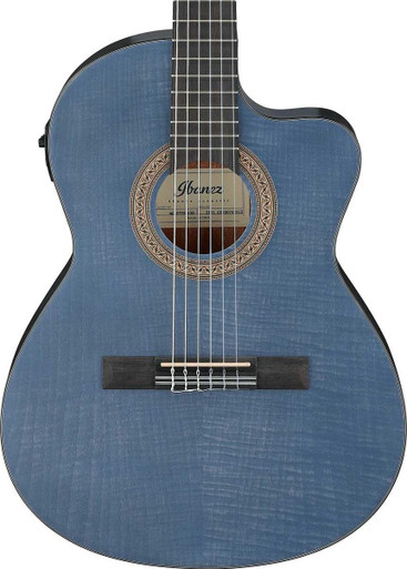 Ibanez GA5FMTCE-OB Classical Electro Acoustic Guitar in Blue Berry - Image 1