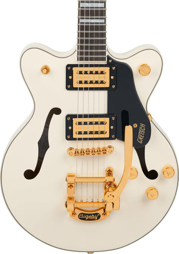 Gretsch Limited Edition G2655TG Streamliner Centre Block Jr Double-Cut Electric Guitar with Bigsby in Vintage White