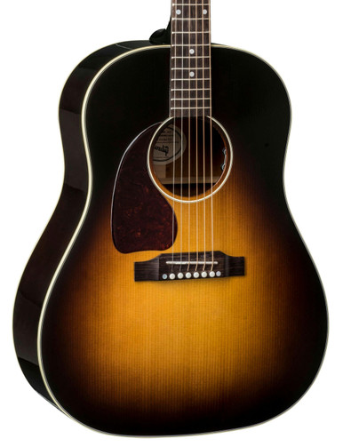 Gibson J-45 Standard Left Handed Electro Acoustic Guitar in Vintage Sunburst
