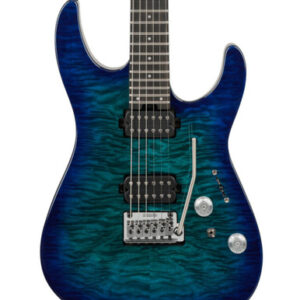 Charvel Pro-Mod Plus DK24 HH 2PT EB QM Electric Guitar in Chlorine Burst