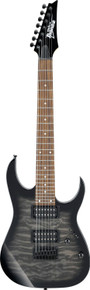 Ibanez GRG7221QA-TKS 7-String Electric Guitar In Transparent Black Sunburst - Image 3