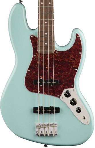 Squier Classic Vibe 60s Jazz Bass Guitar Laurel Fingerboard Daphne Blue - Image 1