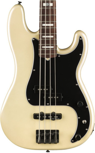 Fender Duff McKagan Signature Deluxe Precision Bass Guitar in White Pearl
