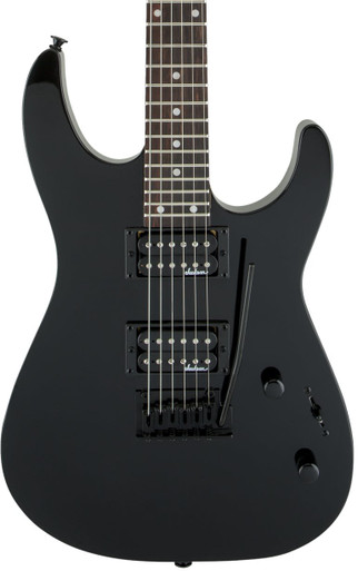 Jackson Guitar JS12 Dinky 24-Fret in Black with Amaranth Fretboard - Image 1