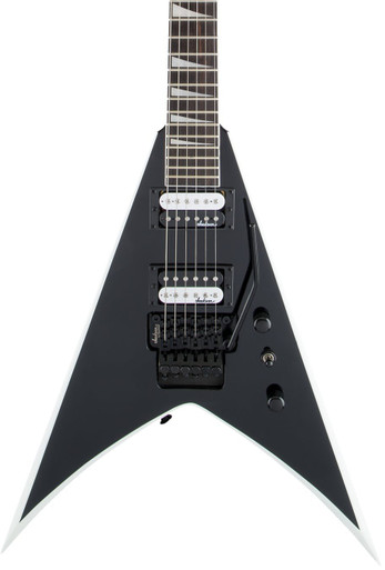 Jackson Guitar JS32 King V in Black with White Bevels and Amaranth Fretboard - Image 1