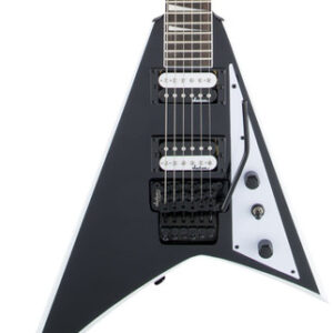 Jackson Guitar JS32 Rhoads in Black with White Bevels and Amaranth Fretboard