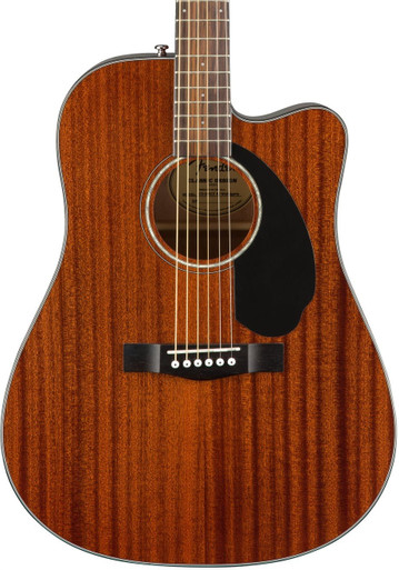 Fender CD-60SCE All-Mahogany Dreadnought Electro Acoustic Guitar in Natural - Image 1