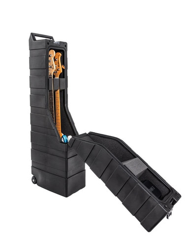 ENKI AMG-2 Electric Bass Case - Hard Case for 2 Bass Guitars - Aircraft Hold Approved