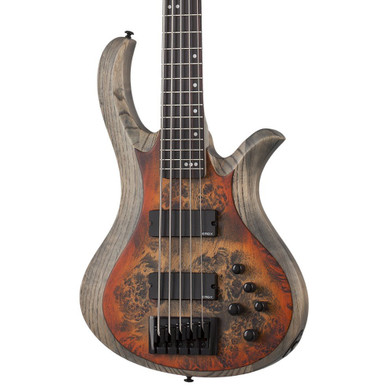Schecter Riot-5 Bass Guitar in Satin Inferno Burst
