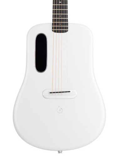 Lava Music ME 4 Carbon 36" Electro Acoustic Smart Guitar in White with Space Bag
