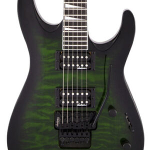 Jackson JS Series Dinky Arch Top JS32Q DKA In Transparent Green Burst