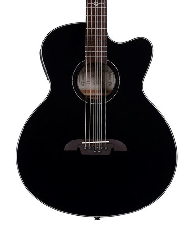 Alvarez Artist ABT60CE-8BK 8-String Baritone Electro Acoustic in Black with Cutaway