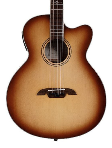 Alvarez Artist ABT60CE-8 8-String Baritone Electro Acoustic in Shadowburst with Cutaway