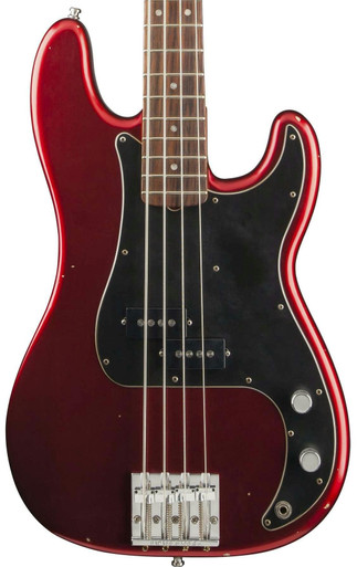Fender Nate Mendel of the Foo Fighters Precision Bass Guitar in Candy Apple Red - Image 1