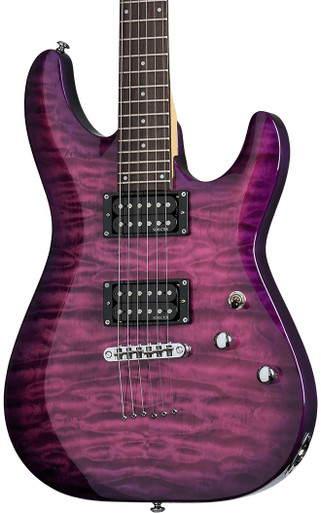 Schecter C-6 Plus Electric Guitar in Electric Magenta - Image 1