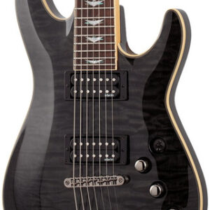 Schecter Omen Extreme 7 Electric Guitar in See-Thru Black