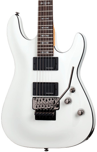 Schecter Demon 6 FR Electric Guitar in Vintage White - Image 1