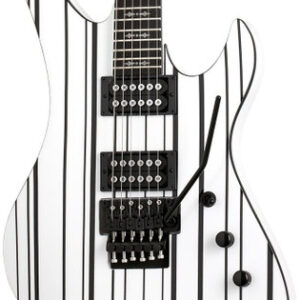 Schecter Synyster Gates Standard in White with Black Pinstripes