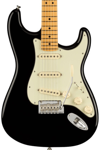 Fender American Professional II Stratocaster in Black with Maple Fingerboard - Image 1