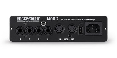Rockboard MOD 2 Black - All-in-one Patchbay - TS/TRS, MIDI & USB