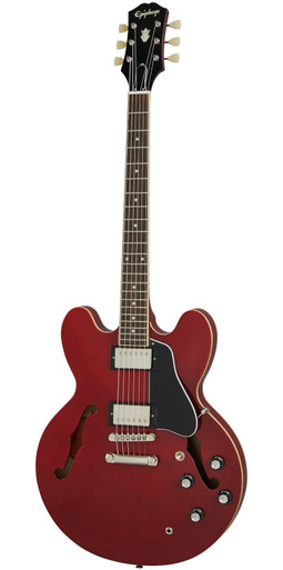 Epiphone Inspired by Gibson ES-335 Semi-Hollow Electric Guitar in Cherry - Image 2