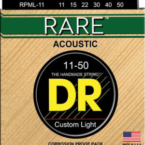 DR Rare Phosphor Bronze Acoustic Guitar Strings Custom Light 11-50
