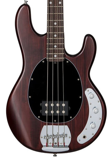 Sterling by Music Man Sub Series StingRay Ray4 Bass Guitar in Walnut Satin - Image 1