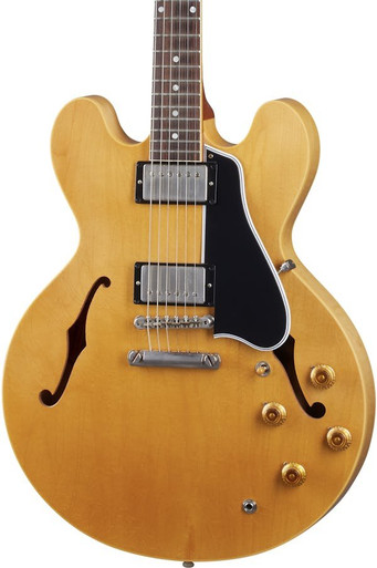 Gibson Custom Shop Murphy Lab 1959 ES-335 Reissue Ultra Light Aged Semi-Hollow Electric Guitar in Vintage Natural - Image 1